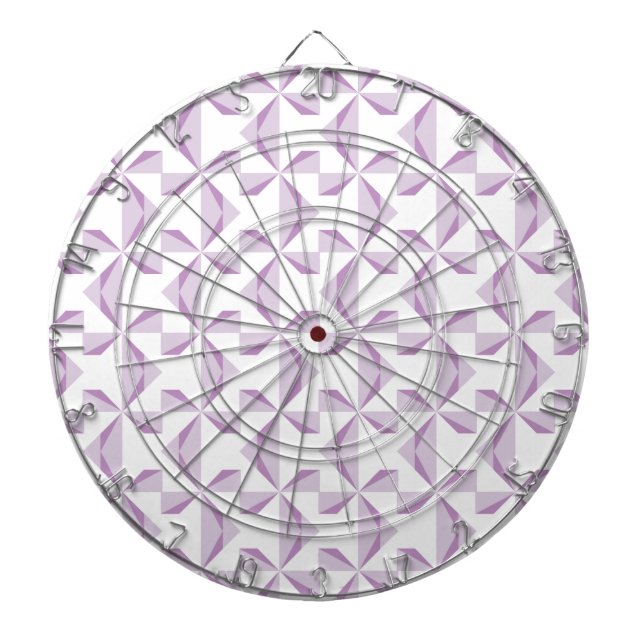 Purple Pinwheels Dart Board (Front)