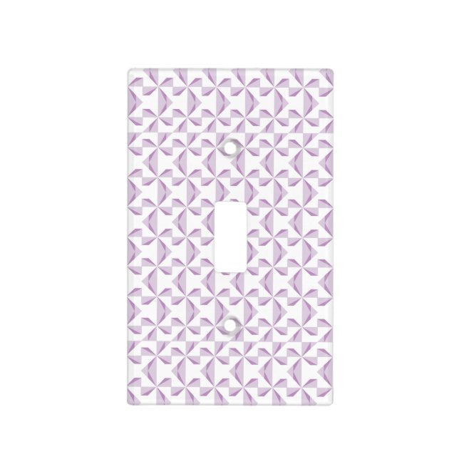 Purple Pinwheels Light Switch Cover (Front)