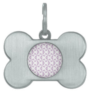 Purple Pinwheels Pet ID Tag