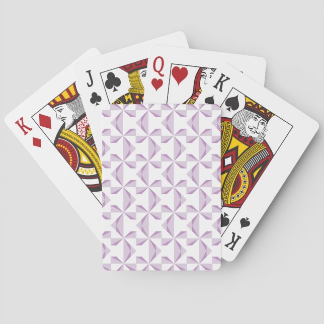 Purple Pinwheels Poker Cards (Back)