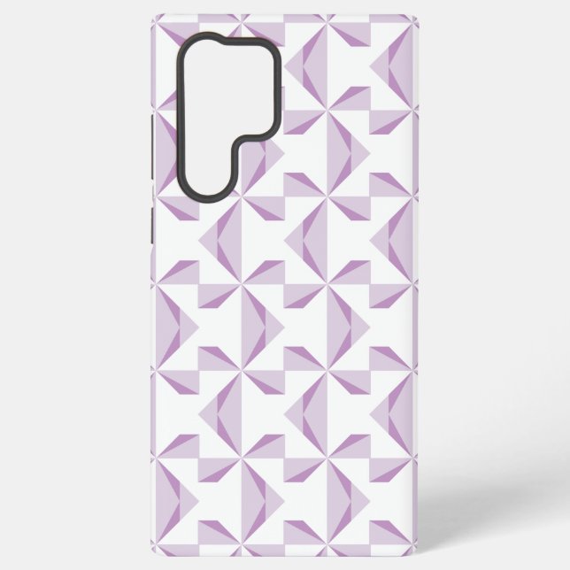 Purple Pinwheels Samsung Galaxy Case (Back)