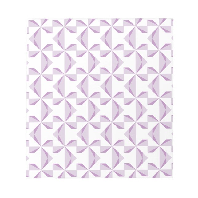 Purple Pinwheels Scrapbook Paper Notepad (Front)