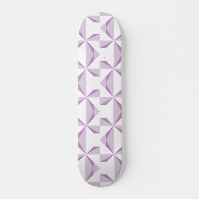 Purple Pinwheels Skateboard Deck (Front)