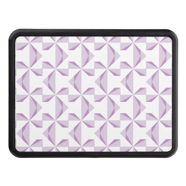 Purple Pinwheels Trailer Hitch Cover (Front)
