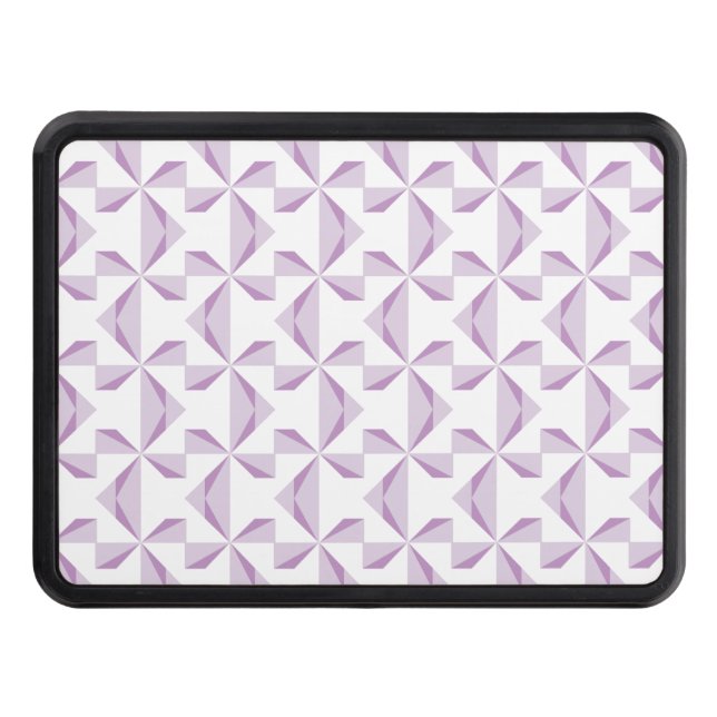 Purple Pinwheels Trailer Hitch Cover (Front)