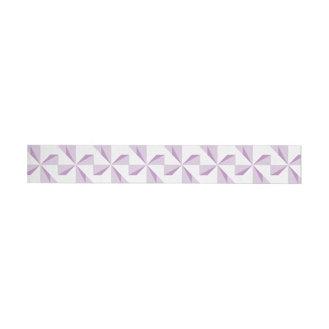 Purple Pinwheels Wrap Around Address Label (Individual)
