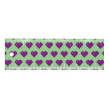 Purple Pixel Heart Pattern
