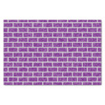 [ Thumbnail: Purple Pixelated Look Bricks Pattern Tissue Paper ]