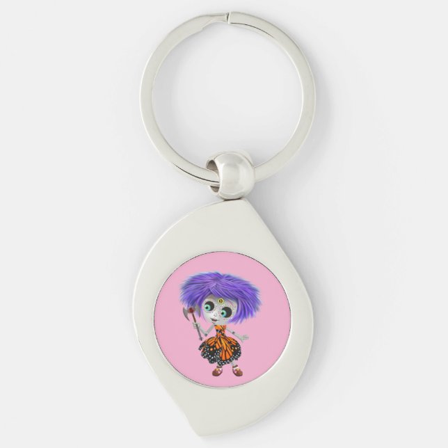 Purple Pixie Keychain (Front)