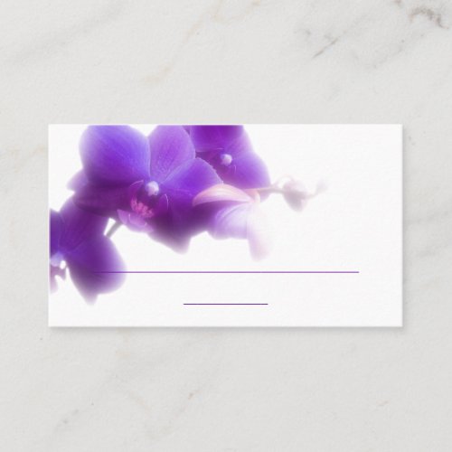 Purple Place Card (3.5" x 2.0", 100 pack) Business Card