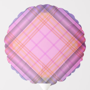 purple plaid balloon
