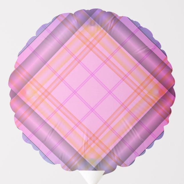 purple plaid balloon (Front)