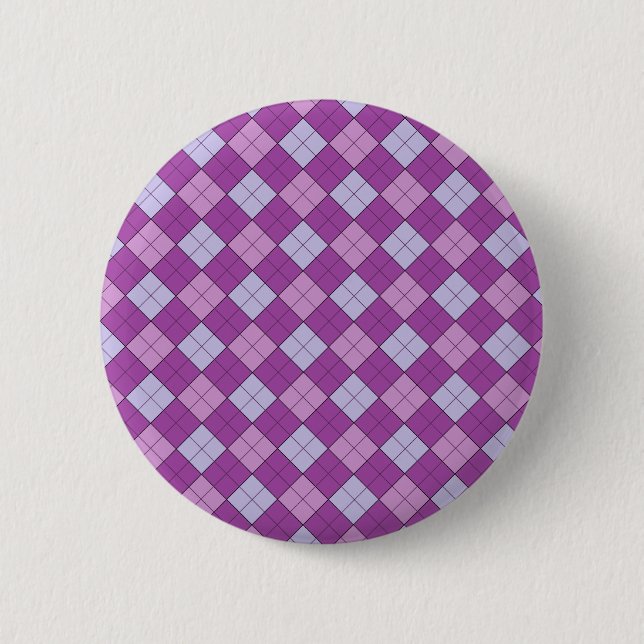 Purple Plaid Button (Front)