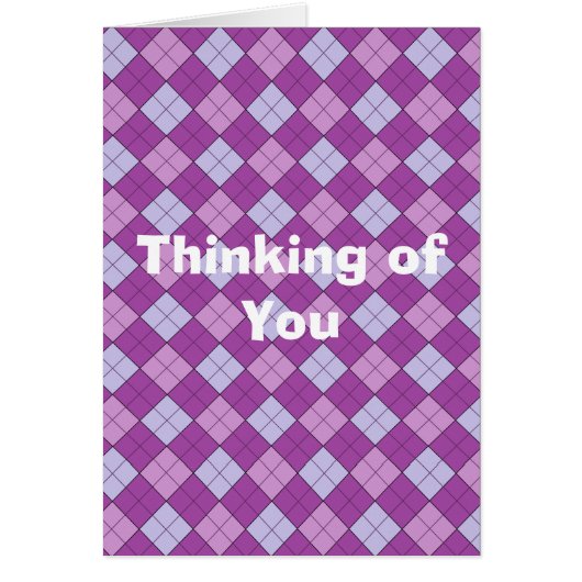 Purple Plaid Cards (Front)