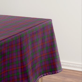 Purple Plaid Clan Montgomery Tartan Tablecloth by plaidwerx at Zazzle