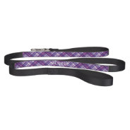 Purple Plaid Custom Name Dog Collar Pet Leash at Zazzle