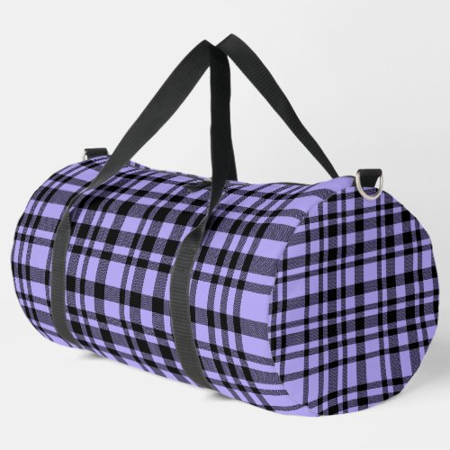 Purple Plaid  Duffle Bag