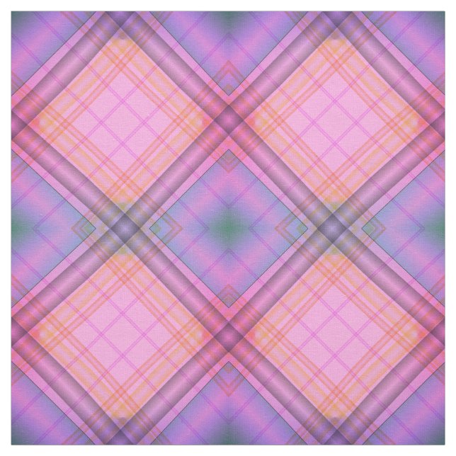 Purple Plaid Fabric (Swatch)