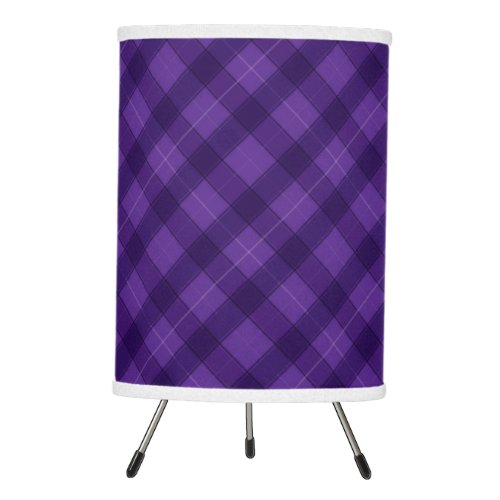 Purple Plaid Lamp