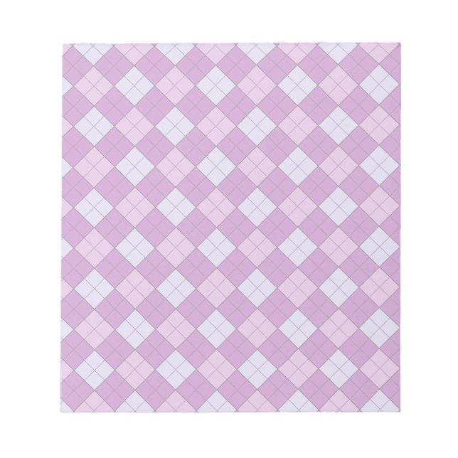 Purple Plaid Notepad (Front)