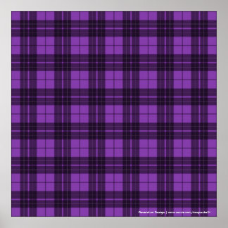 Purple Plaid Poster