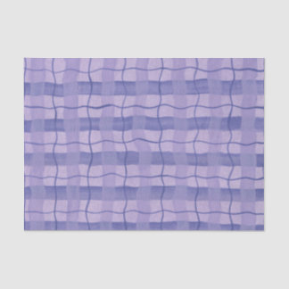 Purple Plaid Tissue Paper