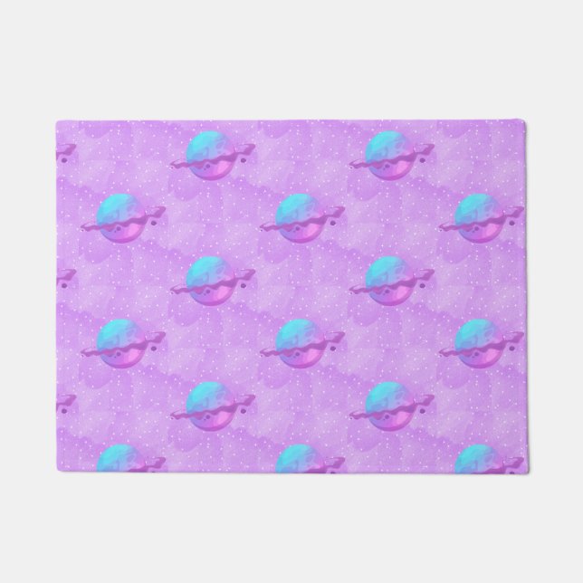 Purple Planet  Doormat (Front)