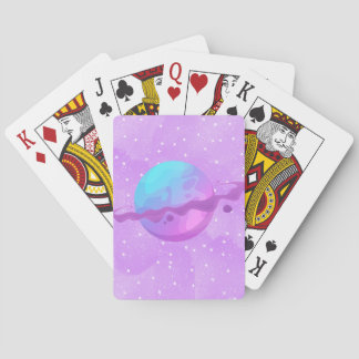 Purple Planet  Poker Cards