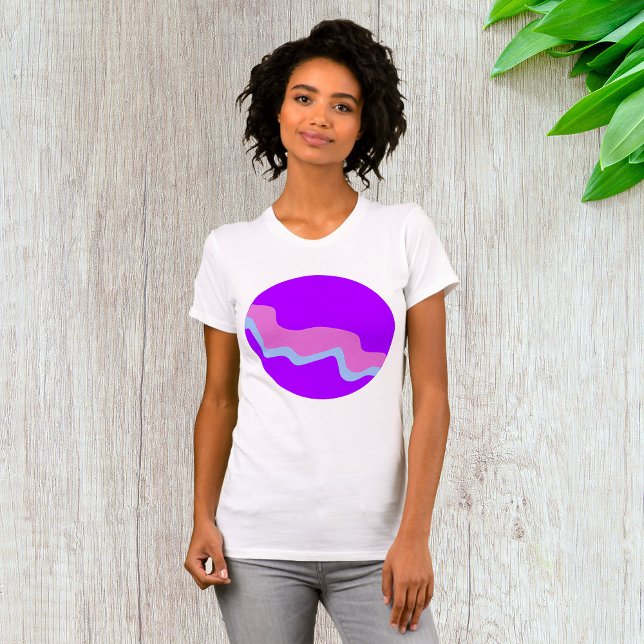 Purple Planet Womens T-Shirt (Creator Uploaded)