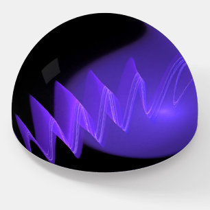 Purple planets, modern fractal paperweight