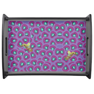 Purple Plants Serving Tray