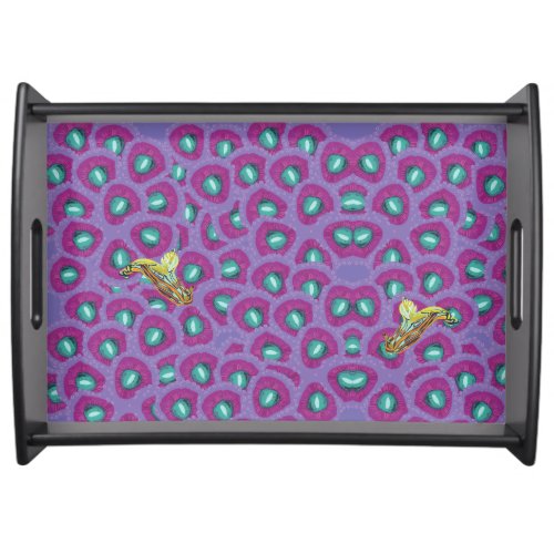 Purple Plants Serving Tray