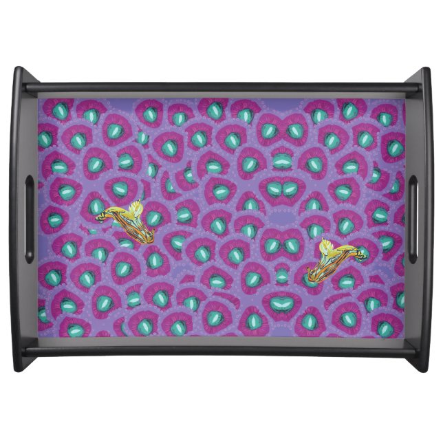 Purple Plants Serving Tray (Front)