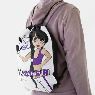 Purple, Play Like A Girl Soccer Backpack