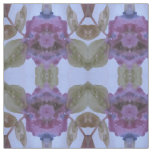 Purple Plum and Olive Green and Blue Fabric