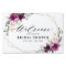 Purple Plum Blush Pink Roses Bridal Shower Welcome