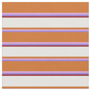 Purple, Plum, Chocolate, Mint Cream & Dark Red Fabric