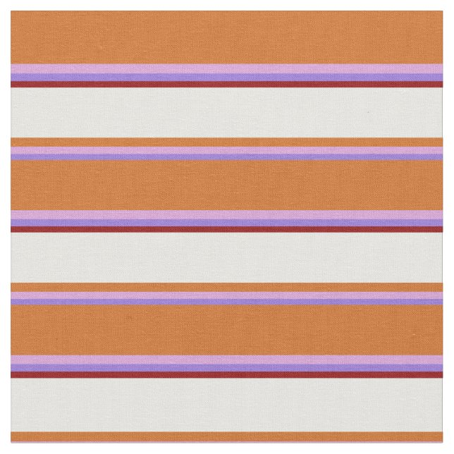 Purple, Plum, Chocolate, Mint Cream & Dark Red Fabric (Close Up)