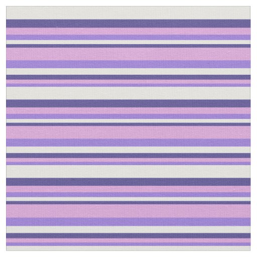 Purple, Plum, Dark Slate Blue & Light Cyan Lines Fabric