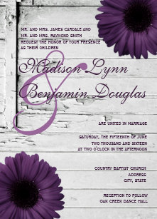 daisy wedding invitations zazzle