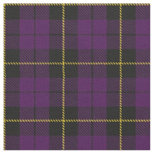 PurplePlum plaid yellowgoldblack stripe Fabric