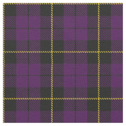 Fabric stripe Zazzle yellow/gold/black plaid | Purple/Plum