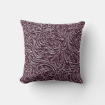Purple Plum Vintage Tin Tile Look Rustic Home Throw Pillow at Zazzle