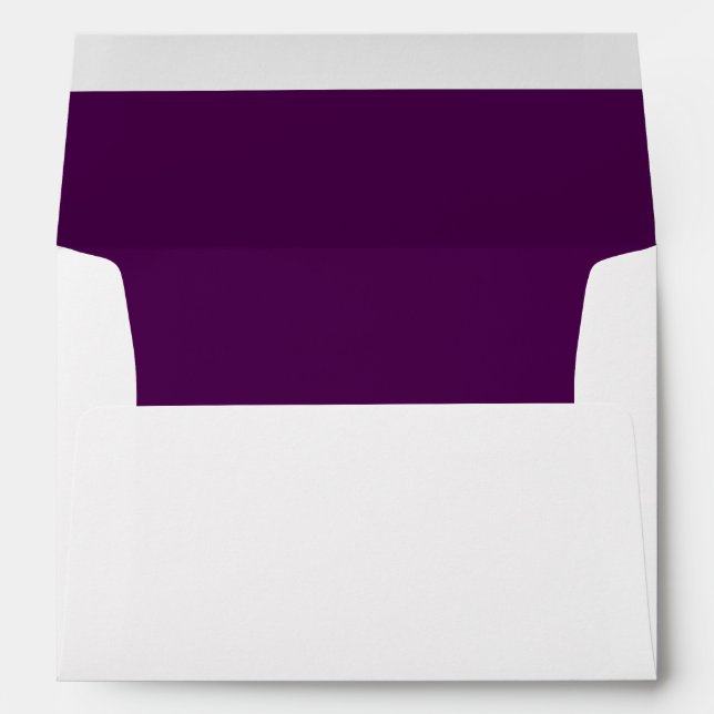 Purple Plum Wedding Color Envelope (Back (Bottom))
