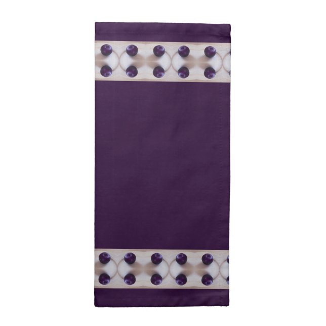 Purple Plums Napkin (Half Fold)