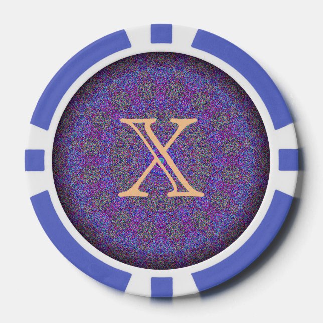 Purple Plush Mandala "X" Chip (Front)