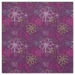 Purple Poinsettia Fabric