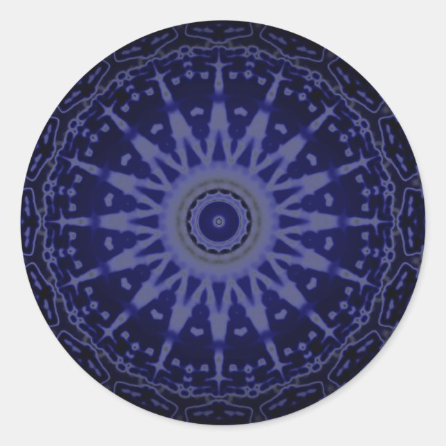 Purple Points Design Stickers (Front)