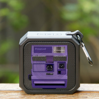 Purple Polaroid Camera Bluetooth Speaker
