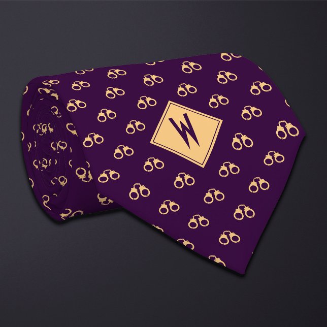 Purple Police Handcuffs Neck Tie (Creator Uploaded)